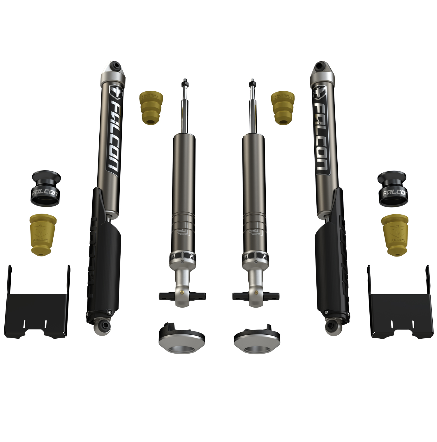 05-04-21-400-002-JFNV 2015+ Ford F-150 2.25 Inch Sport Shock Leveling System Falcon Shocks - الصورة 1