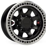 Olympus Beadlock Off-Road Wheel 8x6.5 Inch -25mm Metallic Black TeraFlex
