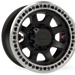 Olympus Beadlock Off-Road Wheel 8x6.5 Inch -12mm Metallic Black TeraFlex