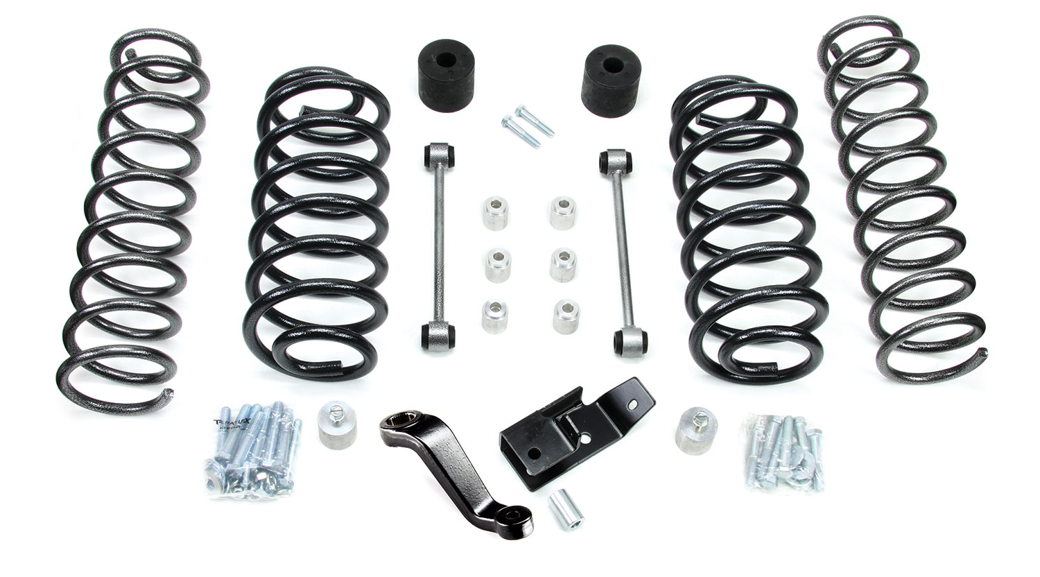 1141400-FNNT 97-06 Jeep Wrangler TJ 4 Inch Coil Spring Base Lift Kit No Quick Disconnects or Shocks TeraFlex - Image 1
