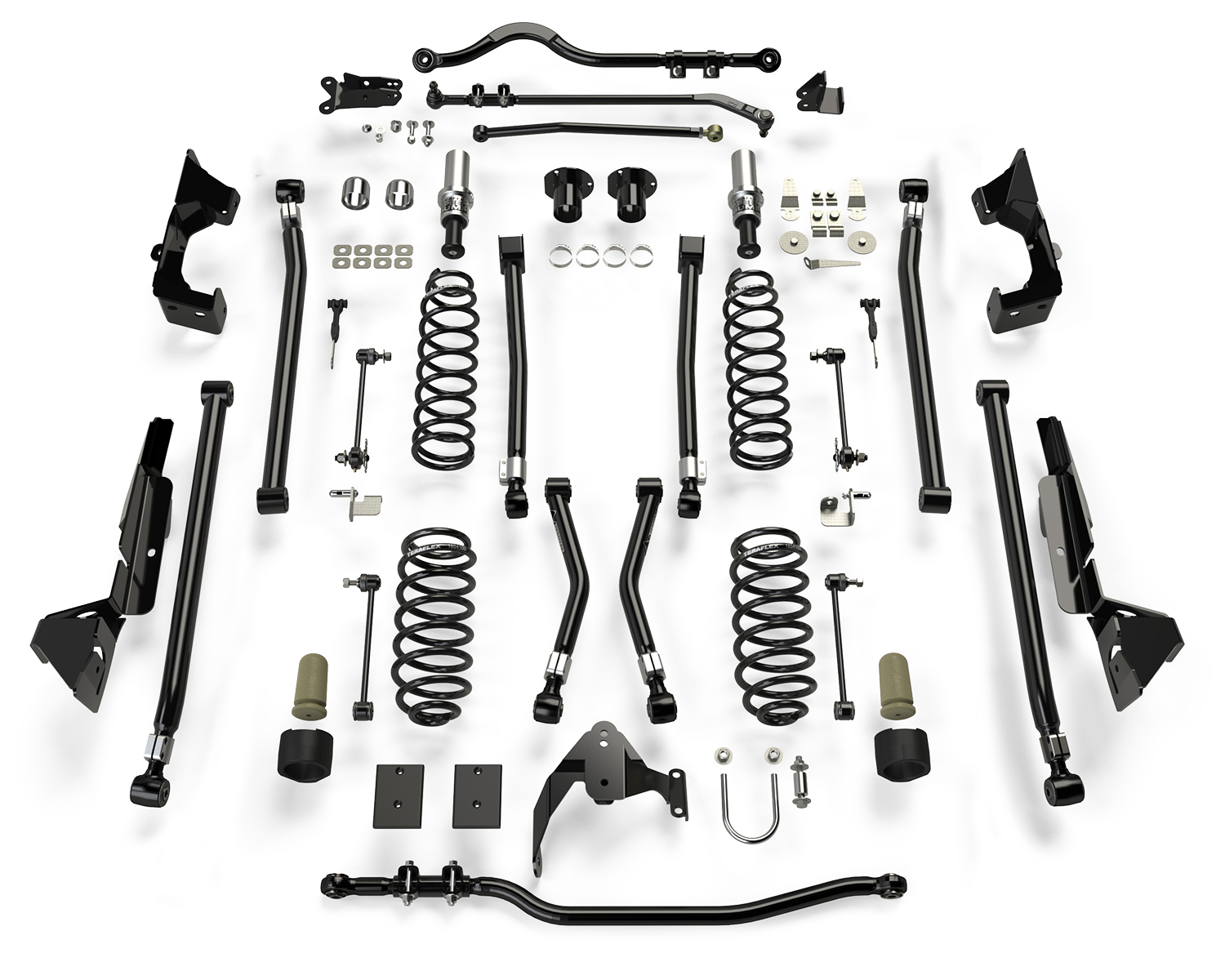1226000-FNNT 07-18 Wrangler JK 2 Door 6 Inch Alpine CT6 Long Arm Suspension System No Shocks TeraFlex - Image 1