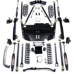 97-06 Jeep Wrangler TJ SWB 4 Inch Pro LCG Long Arm Suspension System & 9550 VSS Twin-Tube Shocks TeraFlex