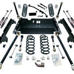 03-06 Wrangler TJ LWB 4 Inch Enduro LCG Long Arm Suspension System & 9550 VSS Twin-Tube Shocks TeraFlex