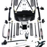 97-06 Jeep Wrangler TJ SWB 5 Inch Pro LCG Long Arm Suspension System, High Steer & 9550 VSS Twin-Tube TeraFlex