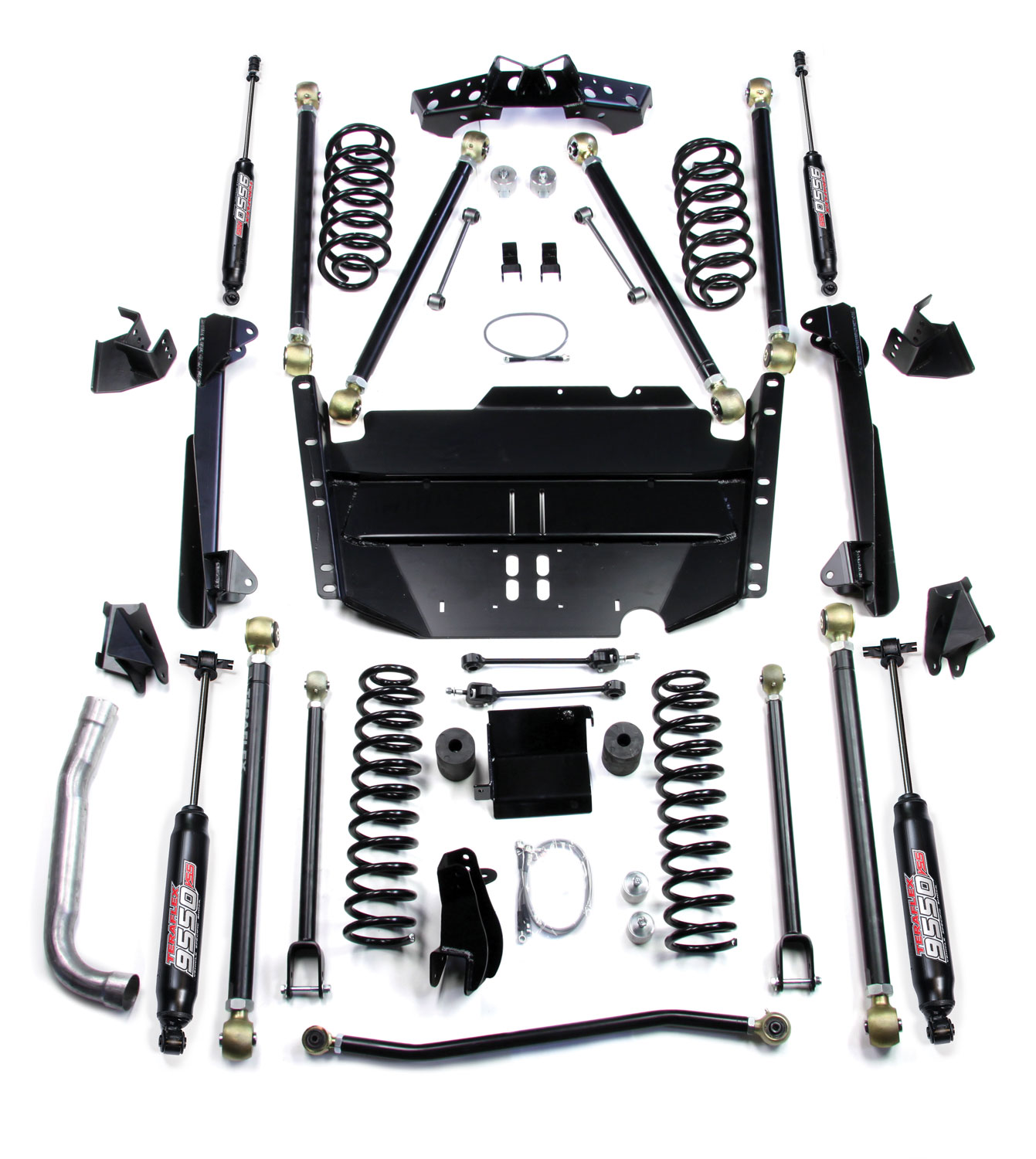 1249575-FNNT 97-06 Jeep Wrangler TJ SWB 5 Inch Pro LCG Long Arm Suspension System & 9550 VSS Twin-Tube Shocks TeraFlex - Image 1