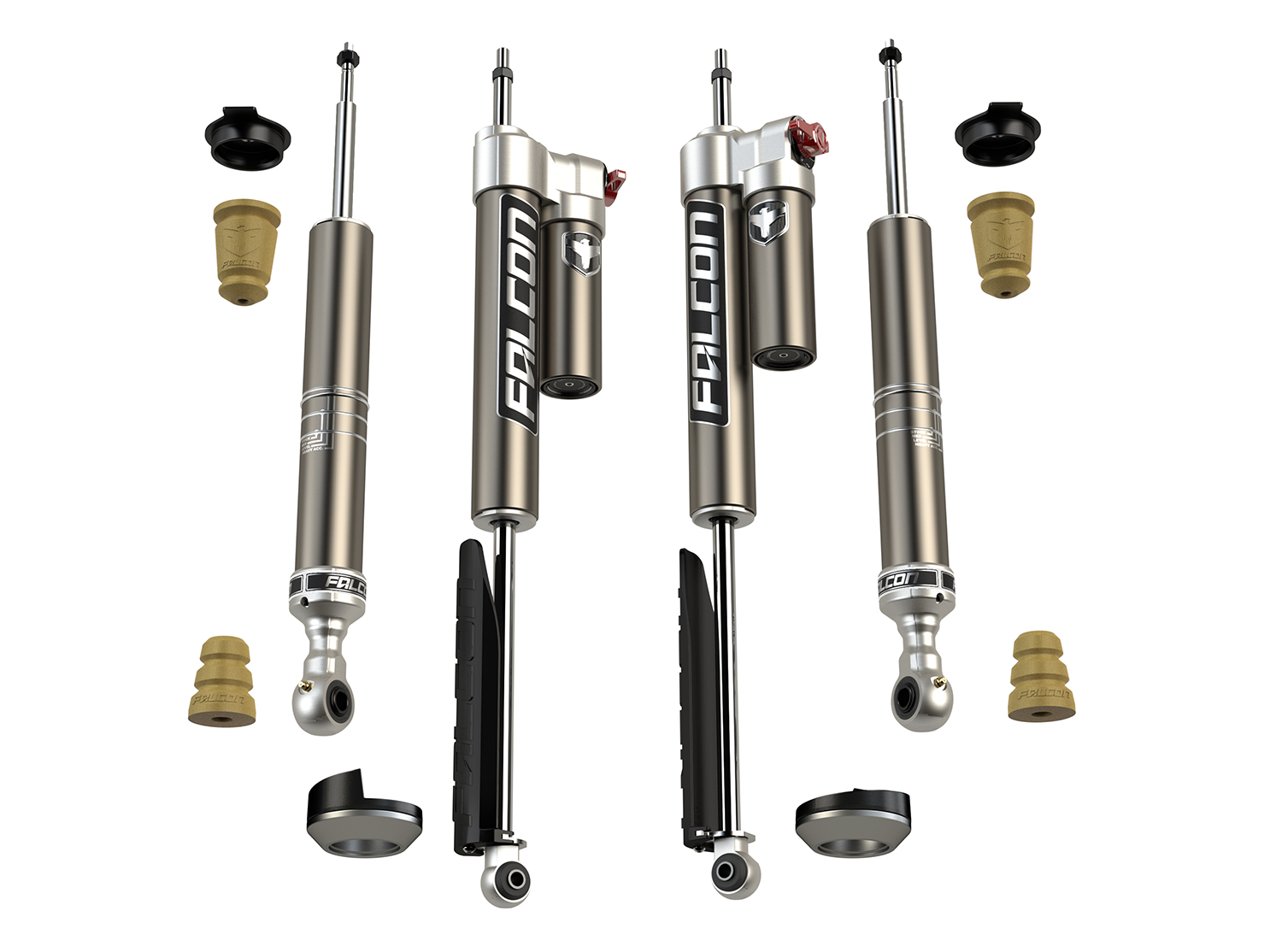 13-04-32-400-002-JFNV 2007+ Toyota Tundra 2.25 Inch Sport Tow/Haul Shock Leveling System Falcon Shocks - الصورة 1