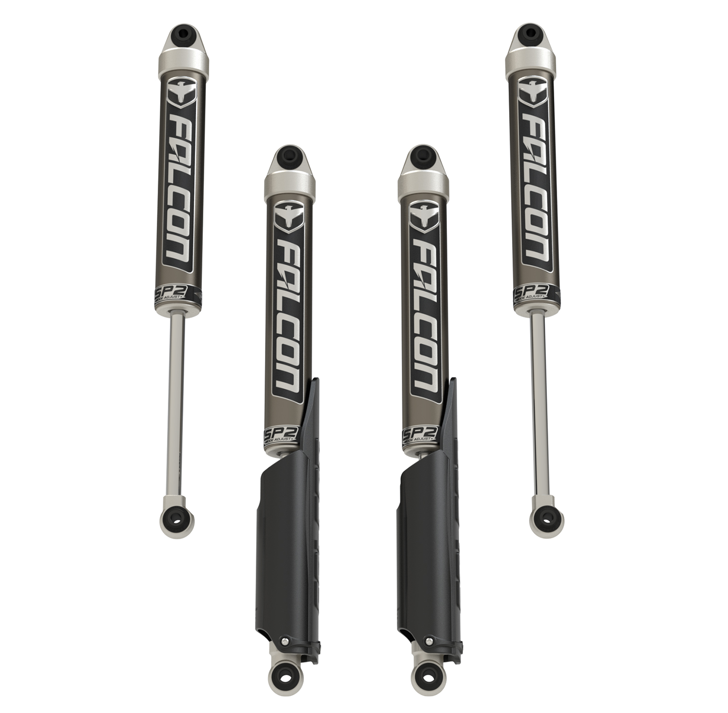 14-02-21-400-000-JFNV 20-Up Jeep Gladiator JT SP2 2.1 Monotube Shock Kit 0-1.5 Inch Lift Falcon Shocks - Image 1