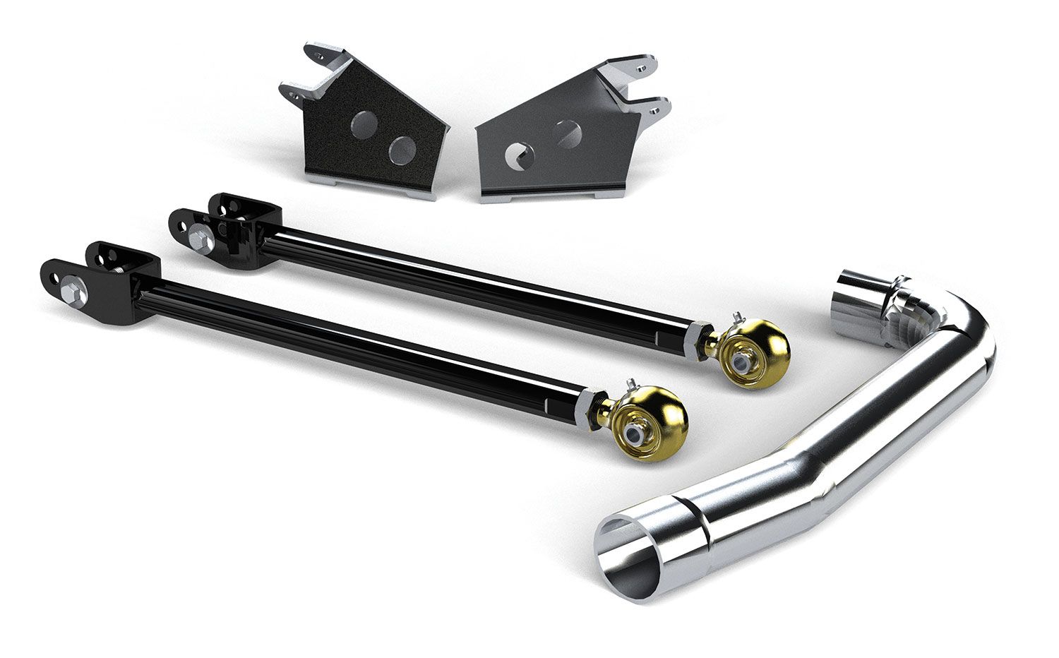 1443470-FNNT 97-06 Jeep Wrangler TJ Pro LCG Long Arm & Bracket Upgrade Kit Front Upper 3-5 Inch Lift TeraFlex - Image 1