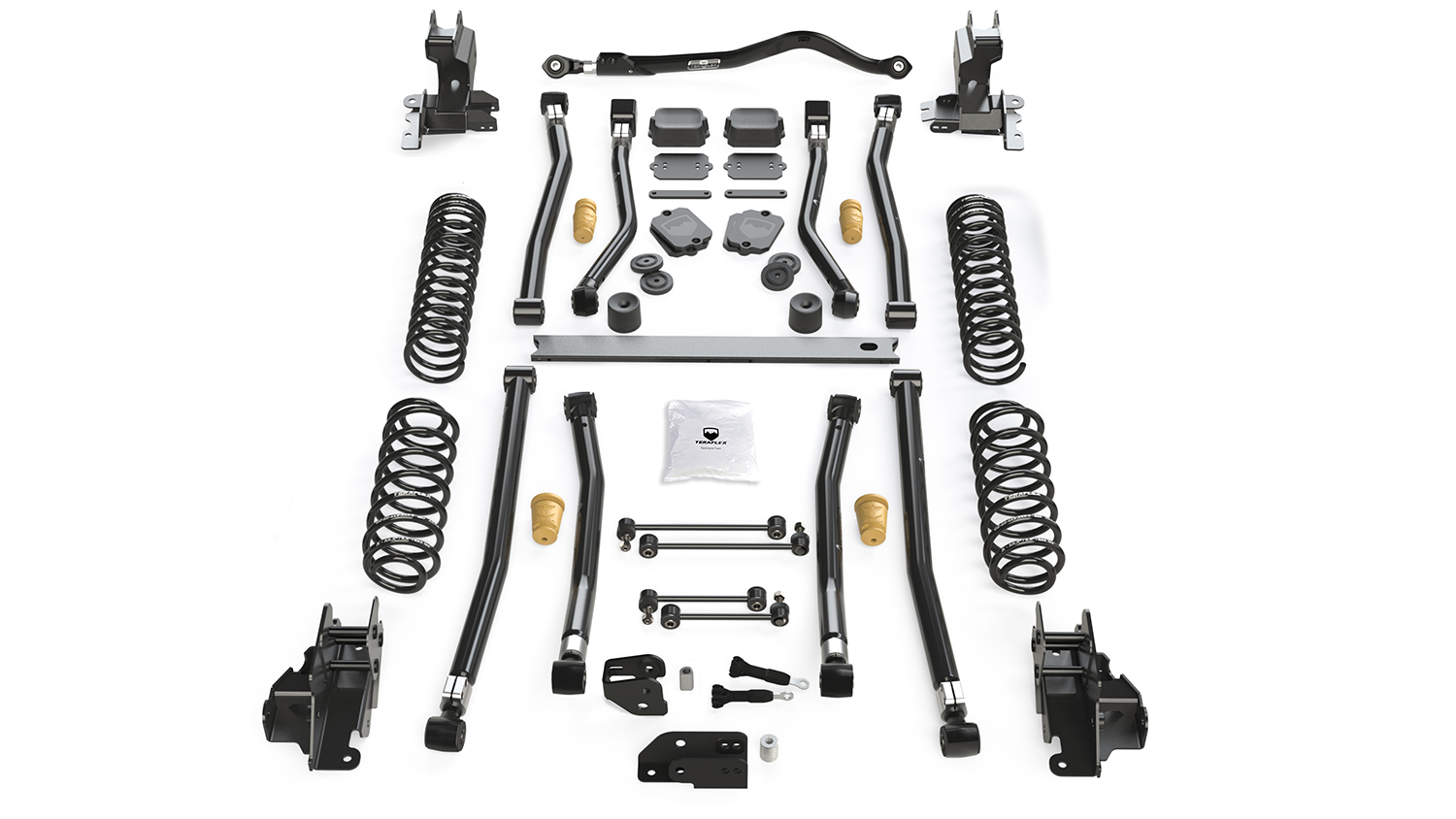 1524000-FNNT 18-Up Wrangler JL 4 Door 4.5 Inch Alpine CT4 Long Arm Suspension System No Shocks TeraFlex - الصورة 1