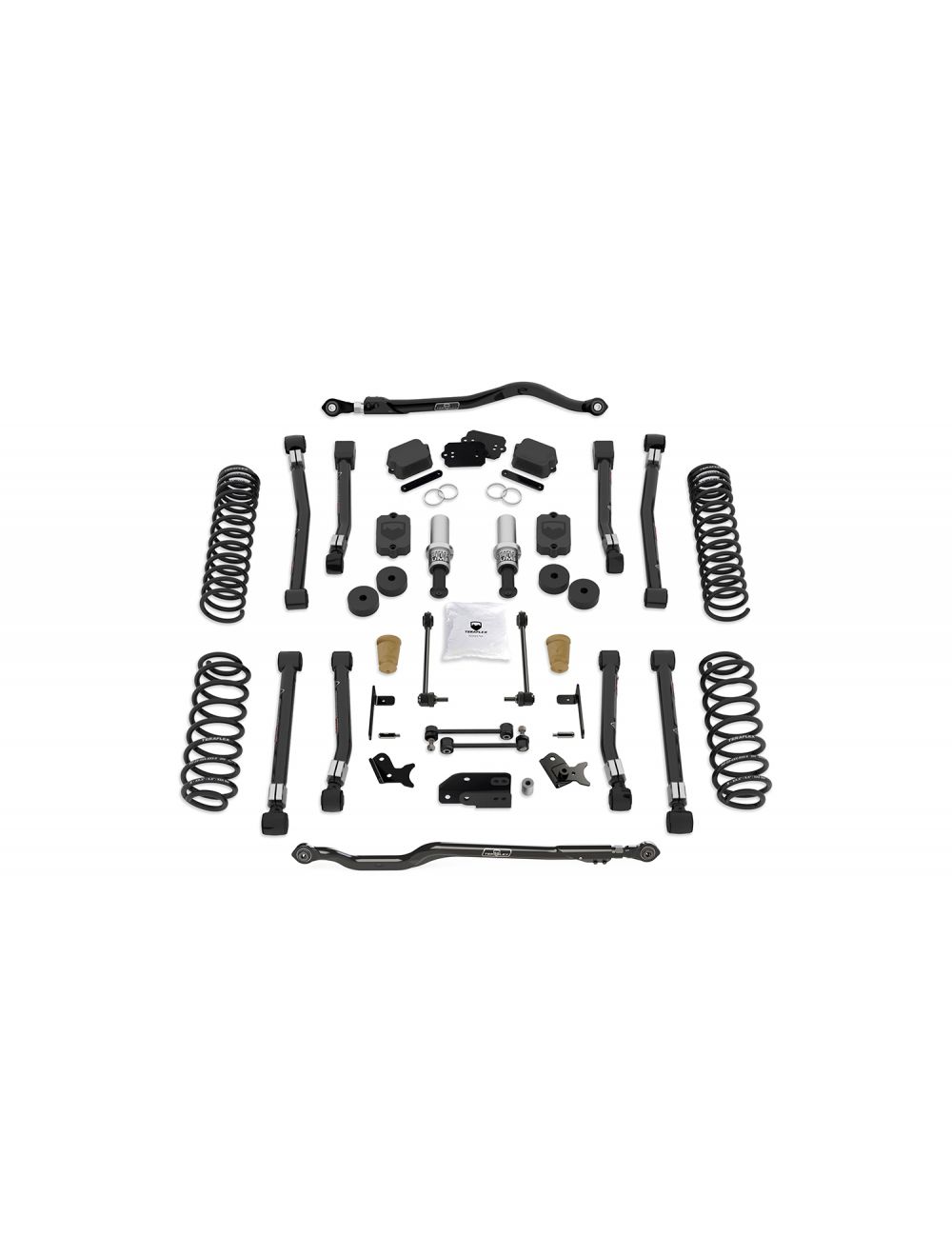 1533030-FNNT 18-Up Wrangler JL 4 Door 3.5 Inch Alpine RT3 Short Arm Suspension System No Shocks - 392 TeraFlex - Image 1