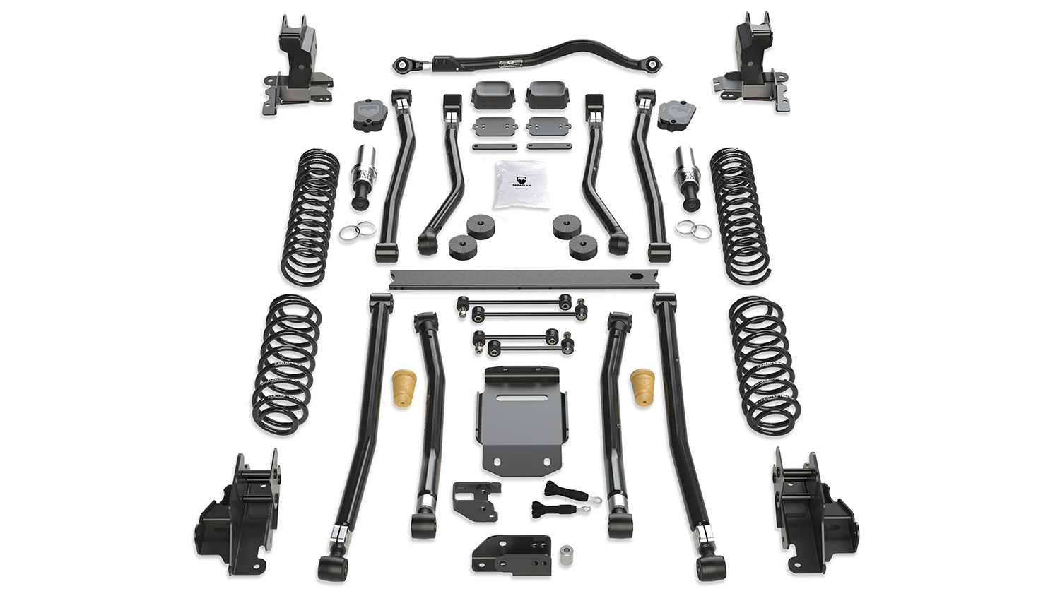 1533300-FNNT 18-Up Wrangler JL 4 Door 3.5 Inch Alpine RT3 Long Arm Suspension System No Shocks TeraFlex - Image 1