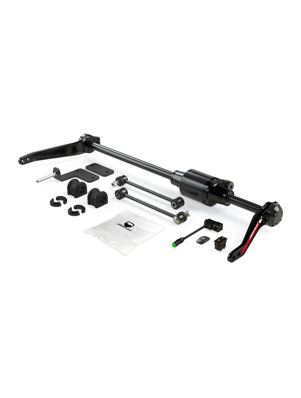 1780003-FNNT 07-Up Wrangler JL/JT/JK ST Dual Rate Pneumatic Front Sway Bar - Coilover TeraFlex - Image 1