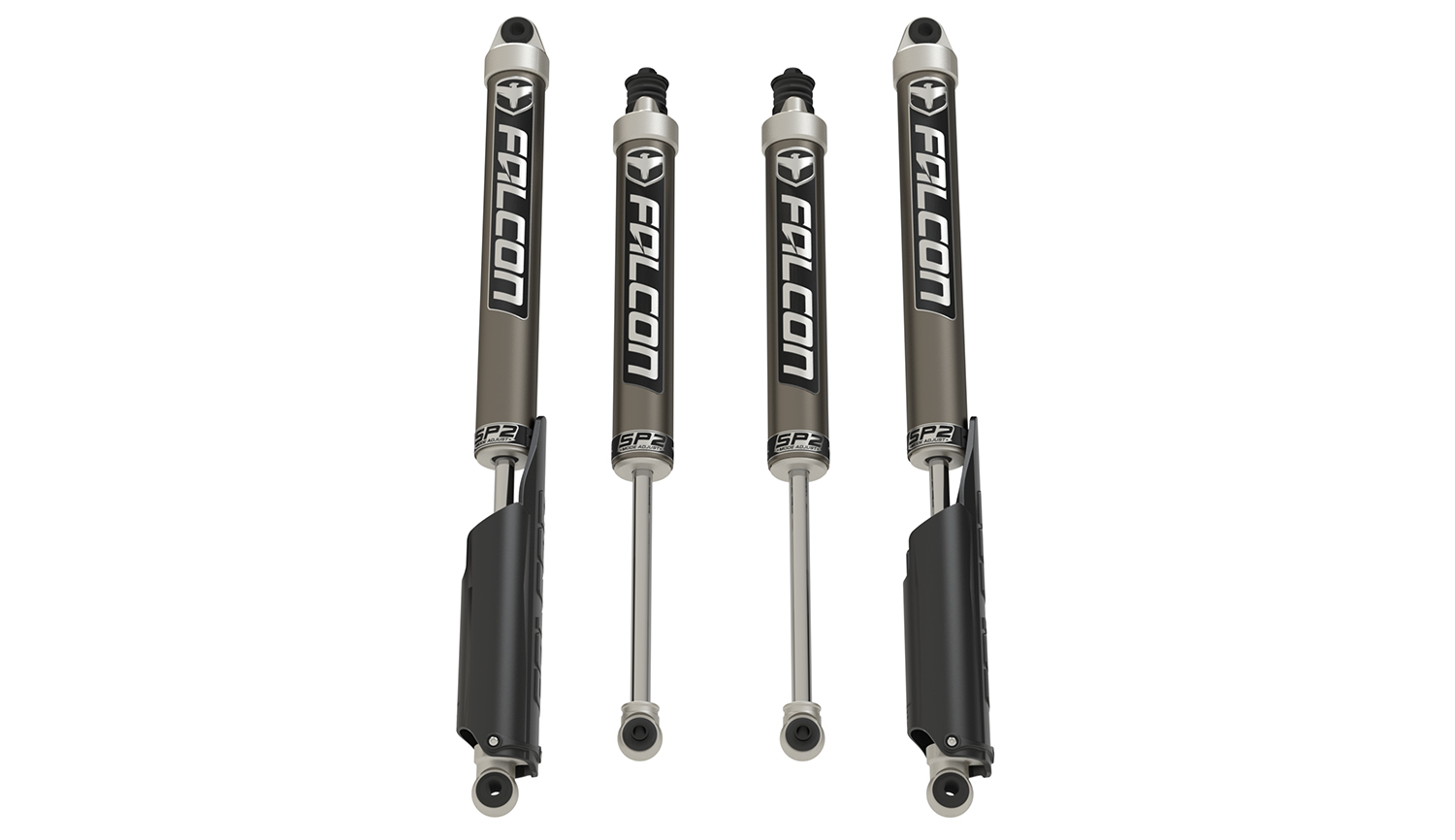 18-04-21-400-002-JFNV 2017+ Ford F-250 4x4 Sport Shock Kit 0-2.0 Inch Level Falcon Shocks - Image 1