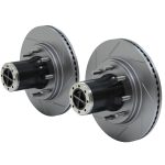 07-18 Wrangler JK Tera CRD60 Front Axle 8-Lug Locking Hub Conversion Kit w/ Slotted Big Rotors TeraFlex