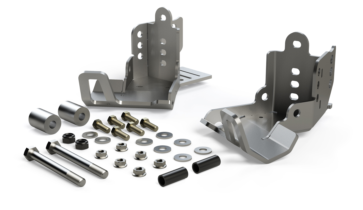 36-07-01-300-JFNV 07-18 Jeep Wrangler JK HD Shock Skid Plate Kit Rear Falcon Shocks - الصورة 1