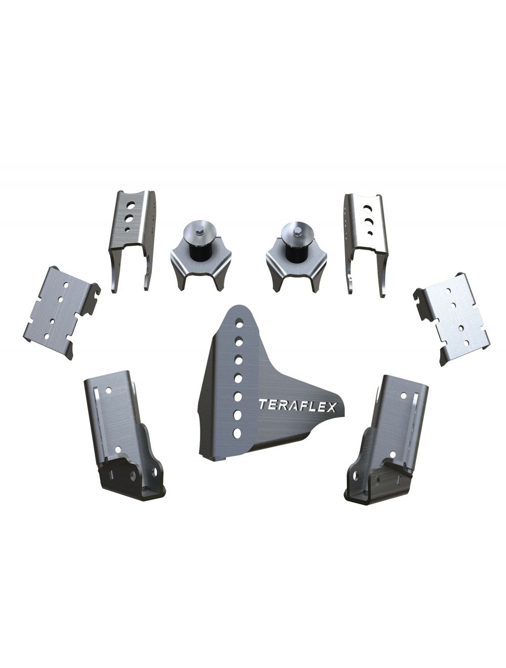 3990007-FNNT 07-18 Wrangler JK Tera CRD60 Rear Axle Bracket Kit 3 Inch OD TeraFlex - الصورة 1