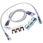 97-06 Jeep Wrangler TJ 26 Inch Stainless Steel Braided Brake Line Kit Front & Rear TeraFlex