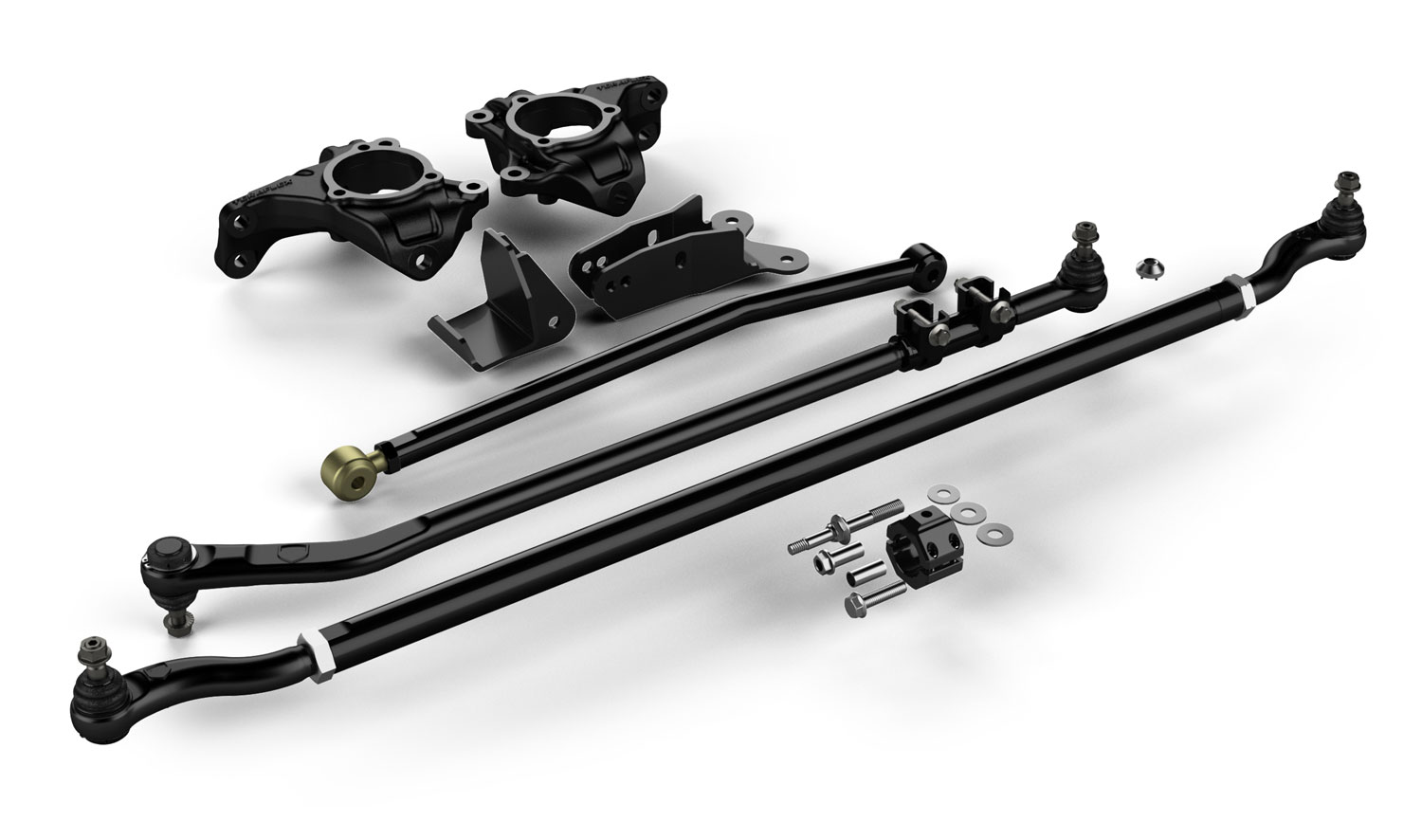 ٤٣٩١٠٠٠-FNNT 07-18 Wrangler JK Dana 30/44 High Steer System w/ HD Tie Rod Kit & HD Drag Link Flip Kit TeraFlex - الصورة 1