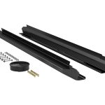 07-18 Wrangler JK 4 Door RockGuard Aluminum Rock Slider Kit Powder Coat TeraFlex