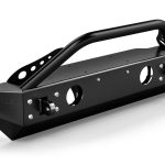 07-18 Wrangler JK RockGuard Explorer Front Bumper w/ Hoop Offset Drum Winch TeraFlex