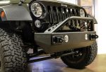 ⁦07-18 Wrangler JK RockGuard Explorer Front Bumper w/ Hoop Offset Drum Winch TeraFlex⁩ - الصورة ⁦2⁩