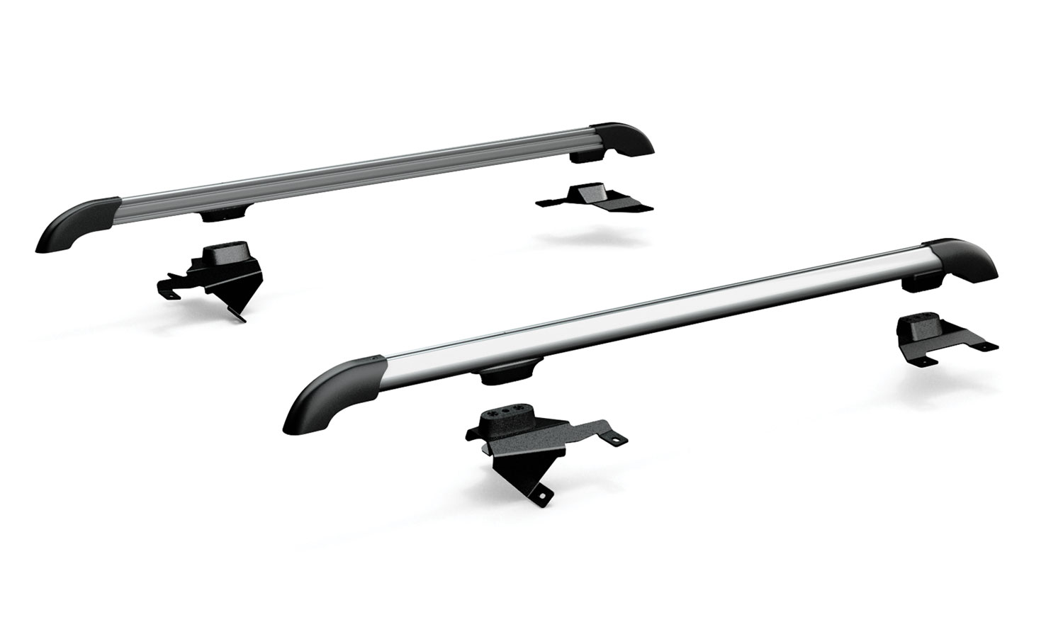 4722000-FNNT 07-18 Wrangler JK 4 Door Nebo Roof Rack Main Rail Kit Silver TeraFlex - الصورة 1