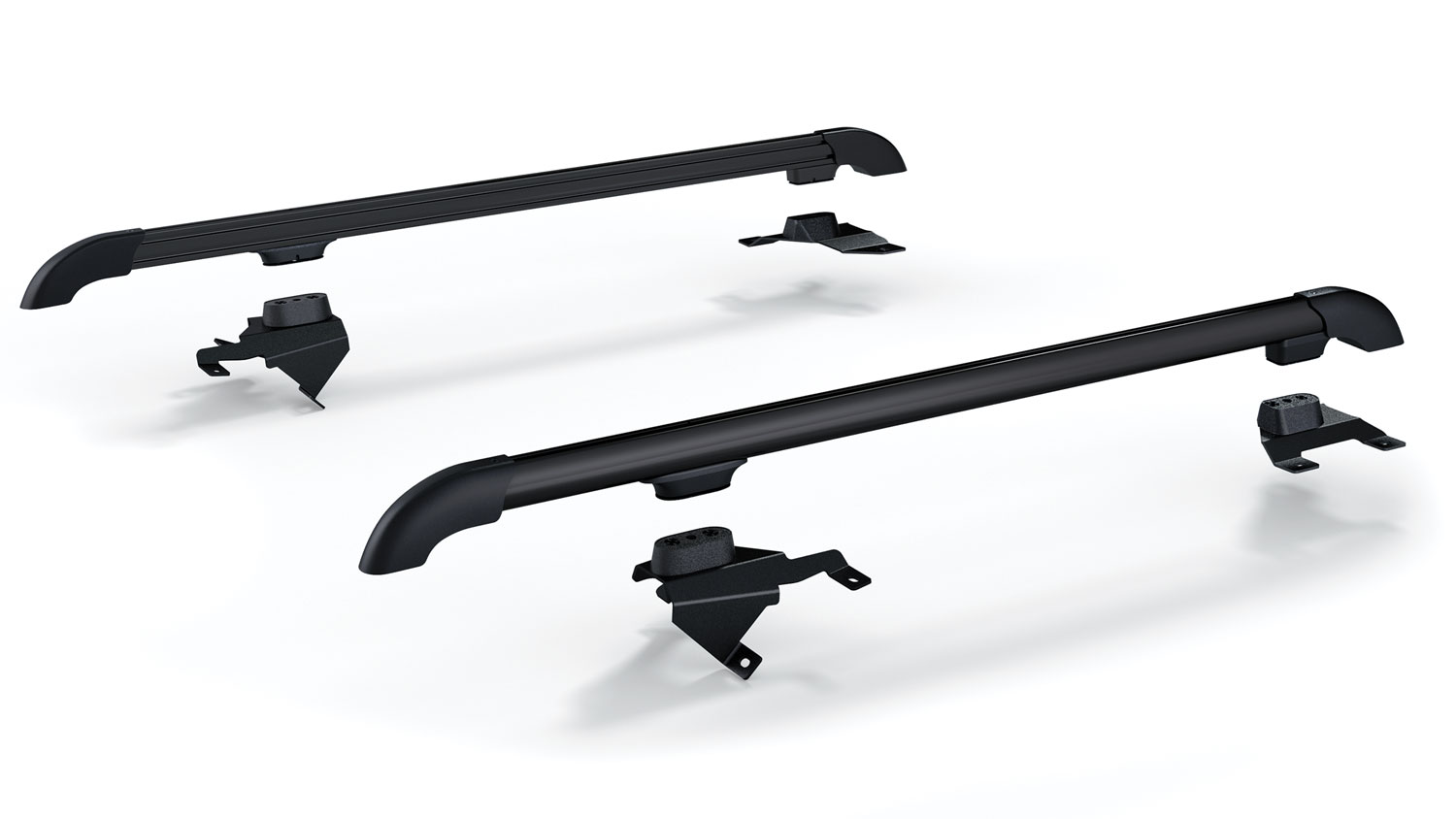 4722010-FNNT 07-18 Wrangler JK 4 Door Nebo Roof Rack Main Rail Kit Black TeraFlex - الصورة 1