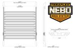 ⁦07-18 Wrangler JK 4 Door Nebo Roof Rack Cargo Slat Kit Silver 6-Piece TeraFlex⁩ - الصورة ⁦3⁩