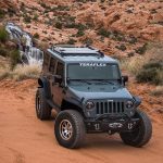 07-18 Wrangler JK 4 Door Nebo Roof Rack Raised Rail Kit Silver TeraFlex