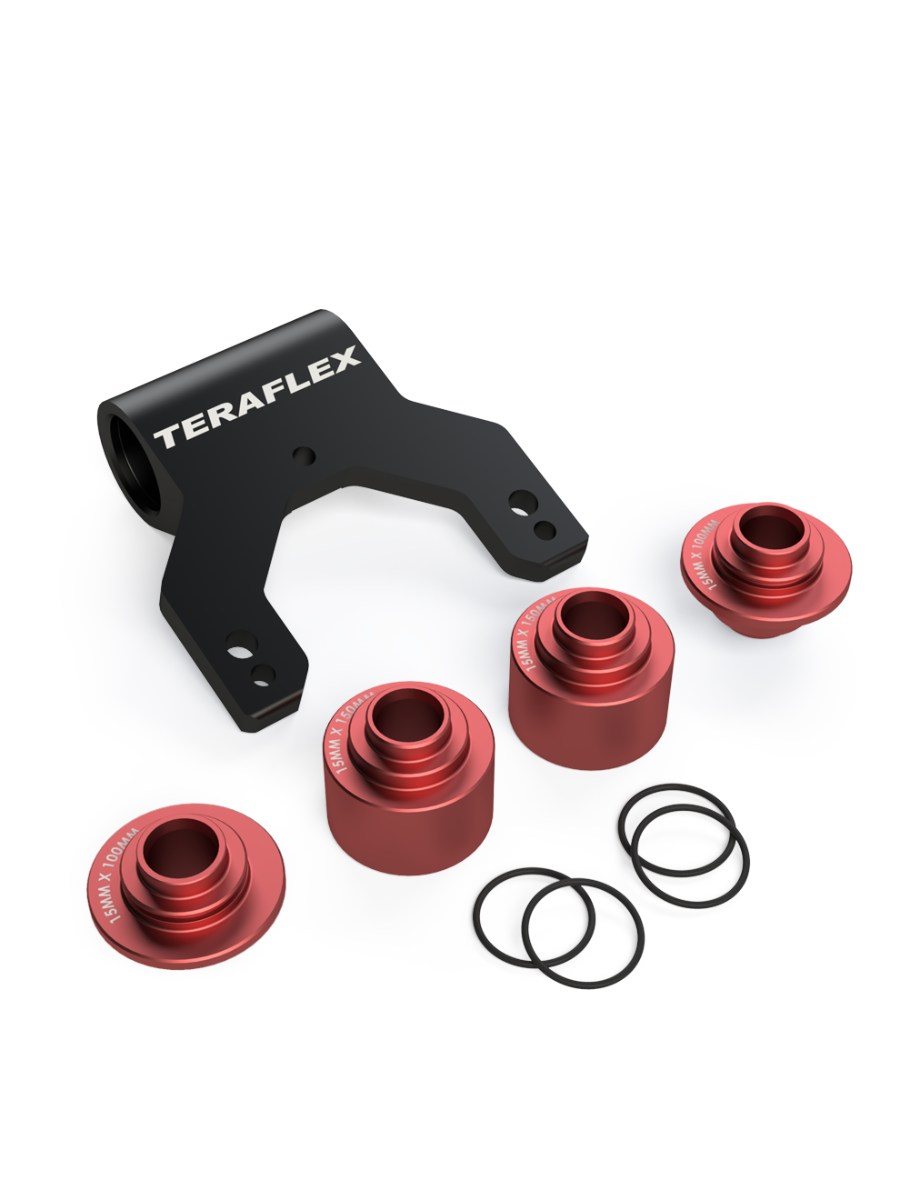 4831062-FNNT Jeep Gladiator JT Uinta Bike Mount complete w/Mount Bracket and Spacers-15mm x 100/110/150 TeraFlex - Image 1