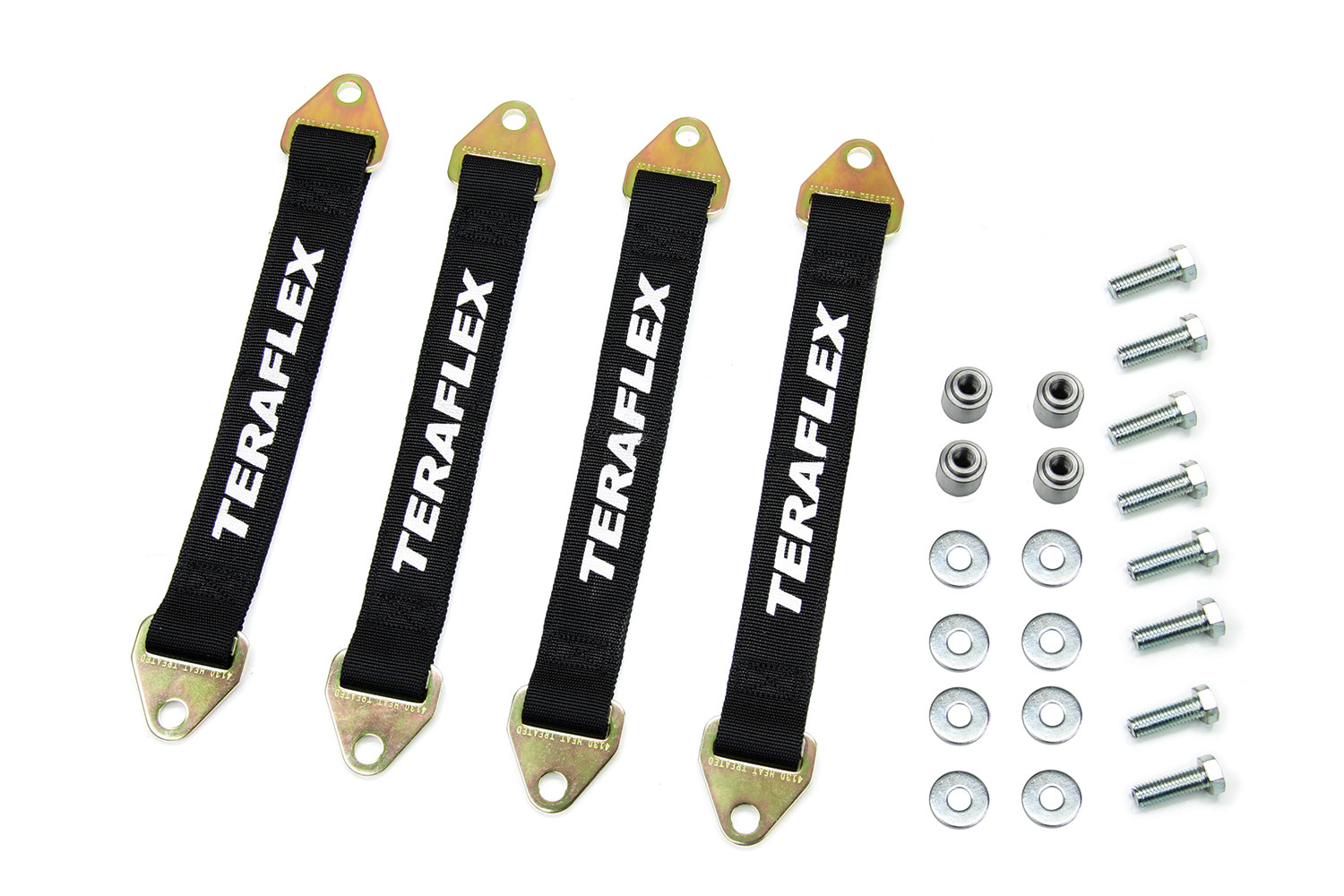 4853100-FNNT 07-18 Wrangler JK Suspension Limit Strap Kit 15.125 Inch Front & 13.5 Inch Rear 3-4 Inch Lift TeraFlex - Image 1