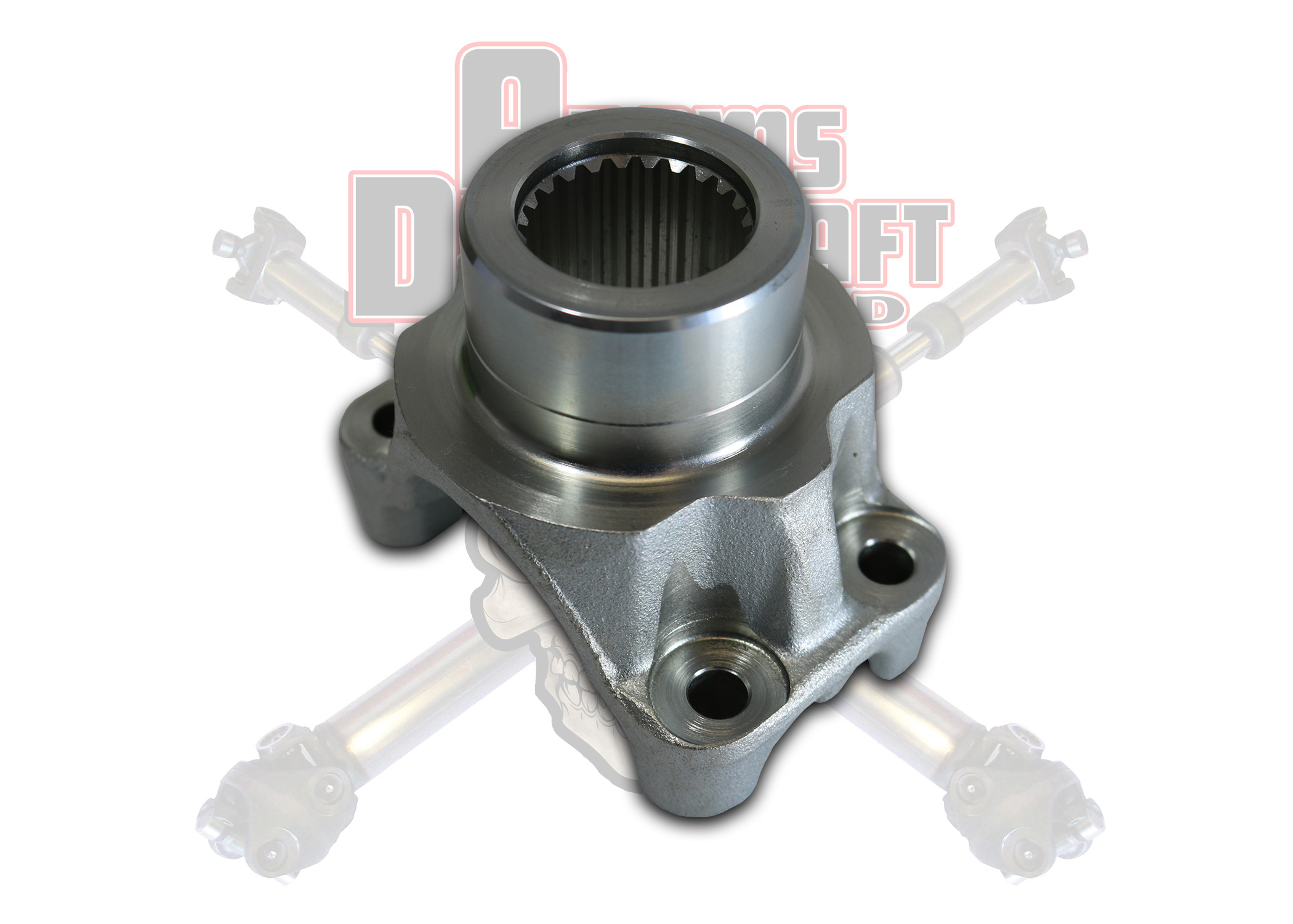 ASDFRJK-PM1003-HVHK Adams Forged Jeep JK Rear 1310 Series Pinion Yoke U-Bolt Style Rubicon Or Non Rubicon - الصورة 1