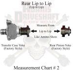 JL Rear 1310 Solid CV Driveshaft 4 Door (Sport - Sahara) Pinion Yoke Style Adams Driveshaft - Image 3