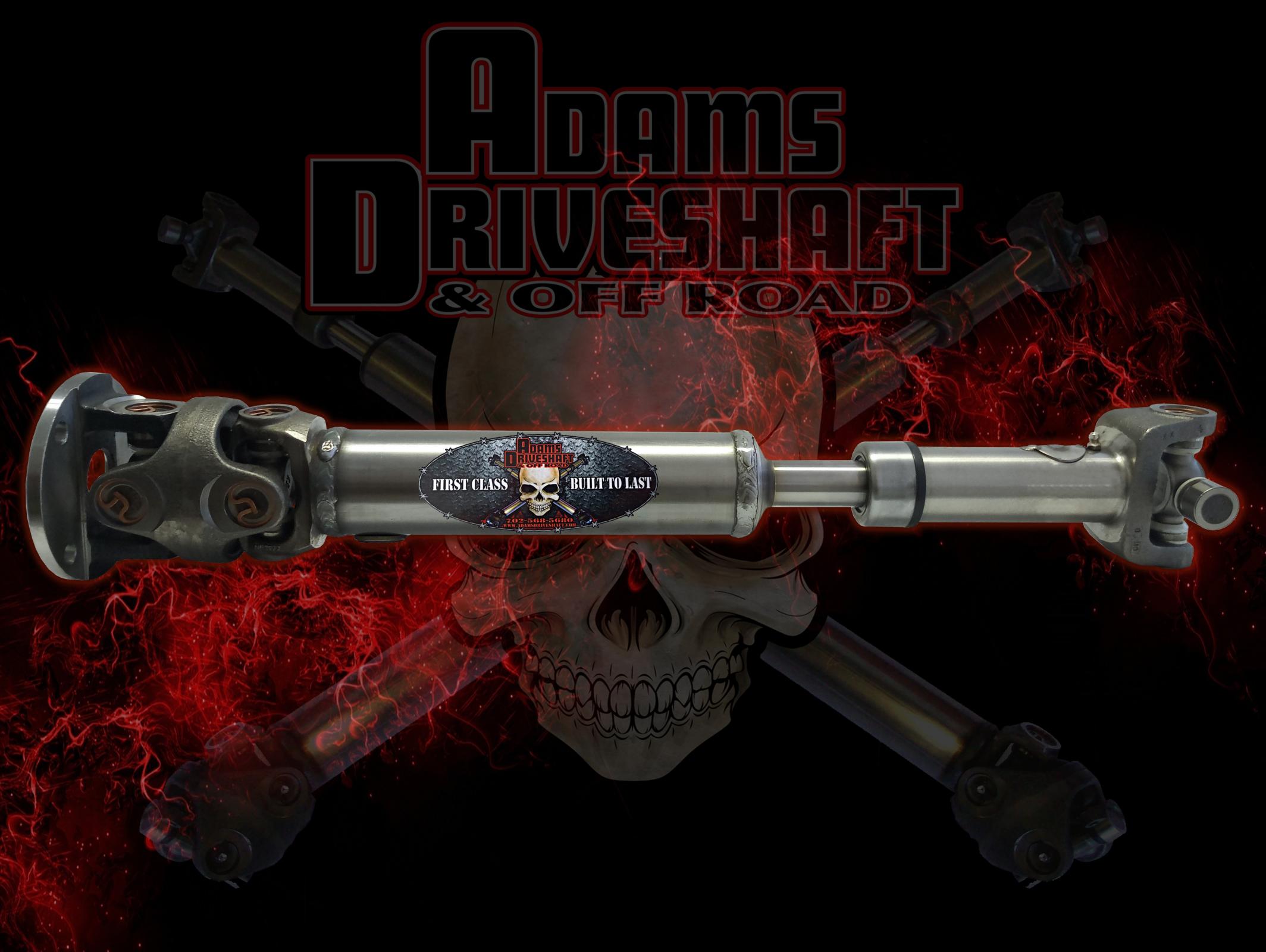 ASDLJ-1310CVR-SRUB_1-HVHK Adams Driveshaft LJ Rubicon Rear 1310 CV Driveshaft With 1330 Rear Pinion Extreme Duty Series - Image 1