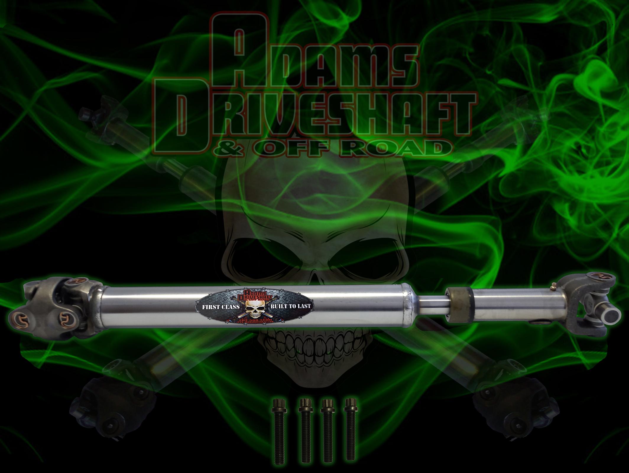 ASDXJ-1310CVF-S_1-HVHK Adams Driveshaft Front XJ Cherokee 1310 CV Driveshaft Extreme Duty Series - Image 1