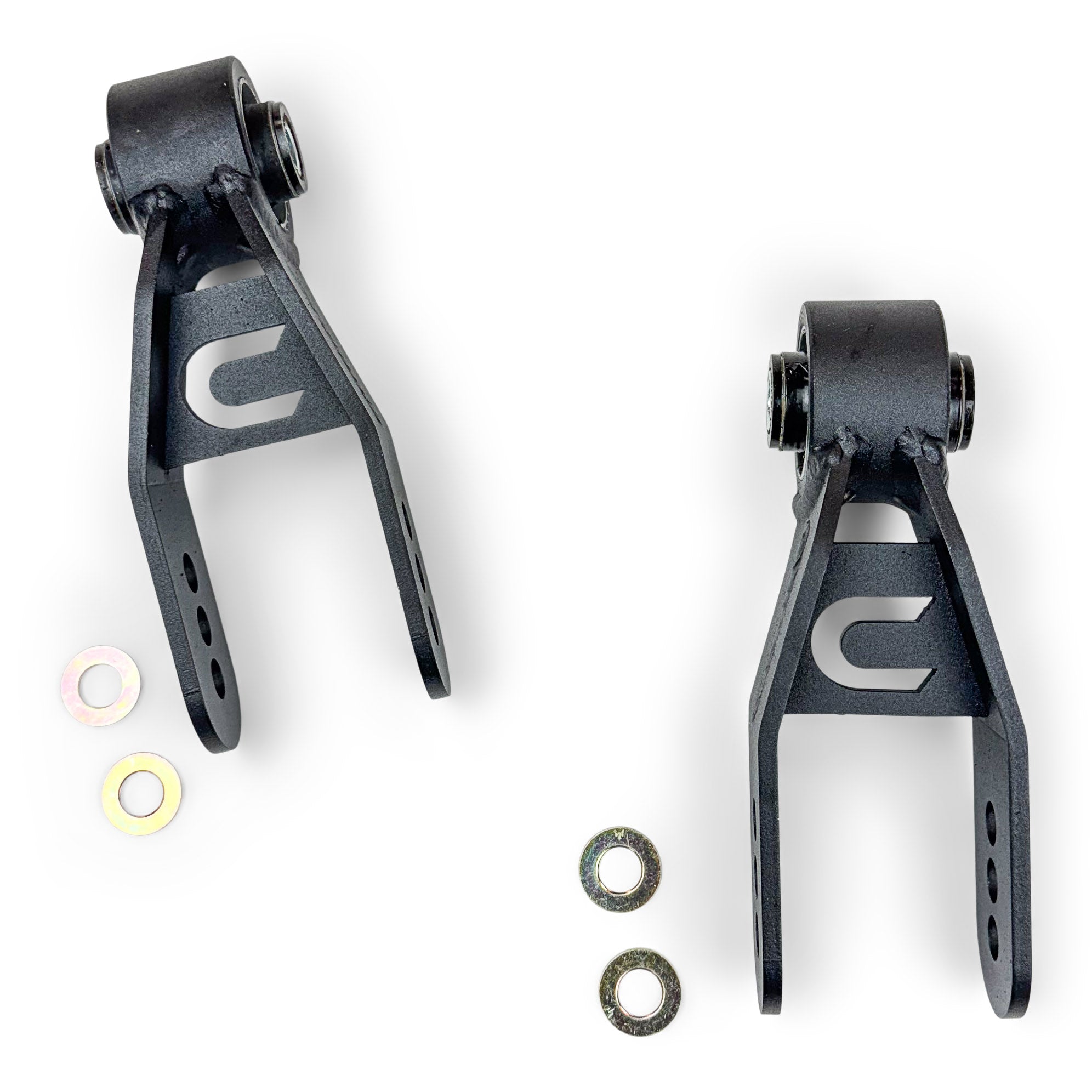 COR-1601900_2-COR Jeep Cherokee Adjustable Rear Shackles 1984-2001 XJ Clayton Off Road - Image 1