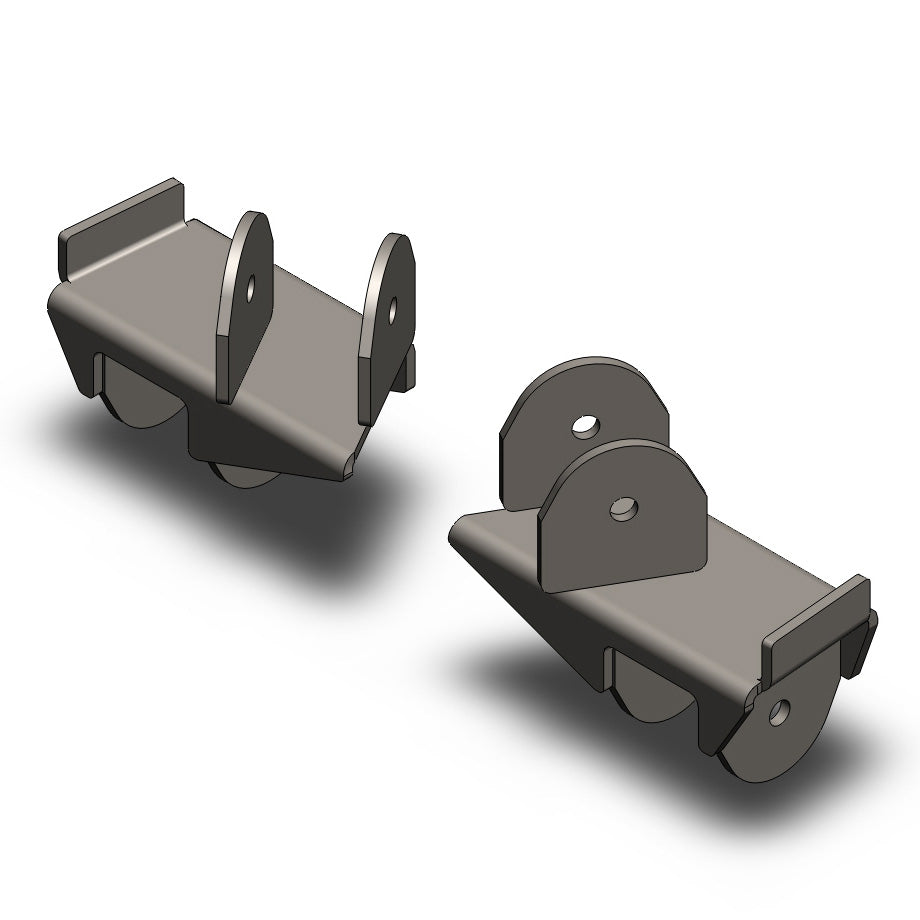COR-2205020_5-COR Jeep Wrangler Rear Frame Brackets 1997-2006 TJ Clayton Off Road - الصورة 1