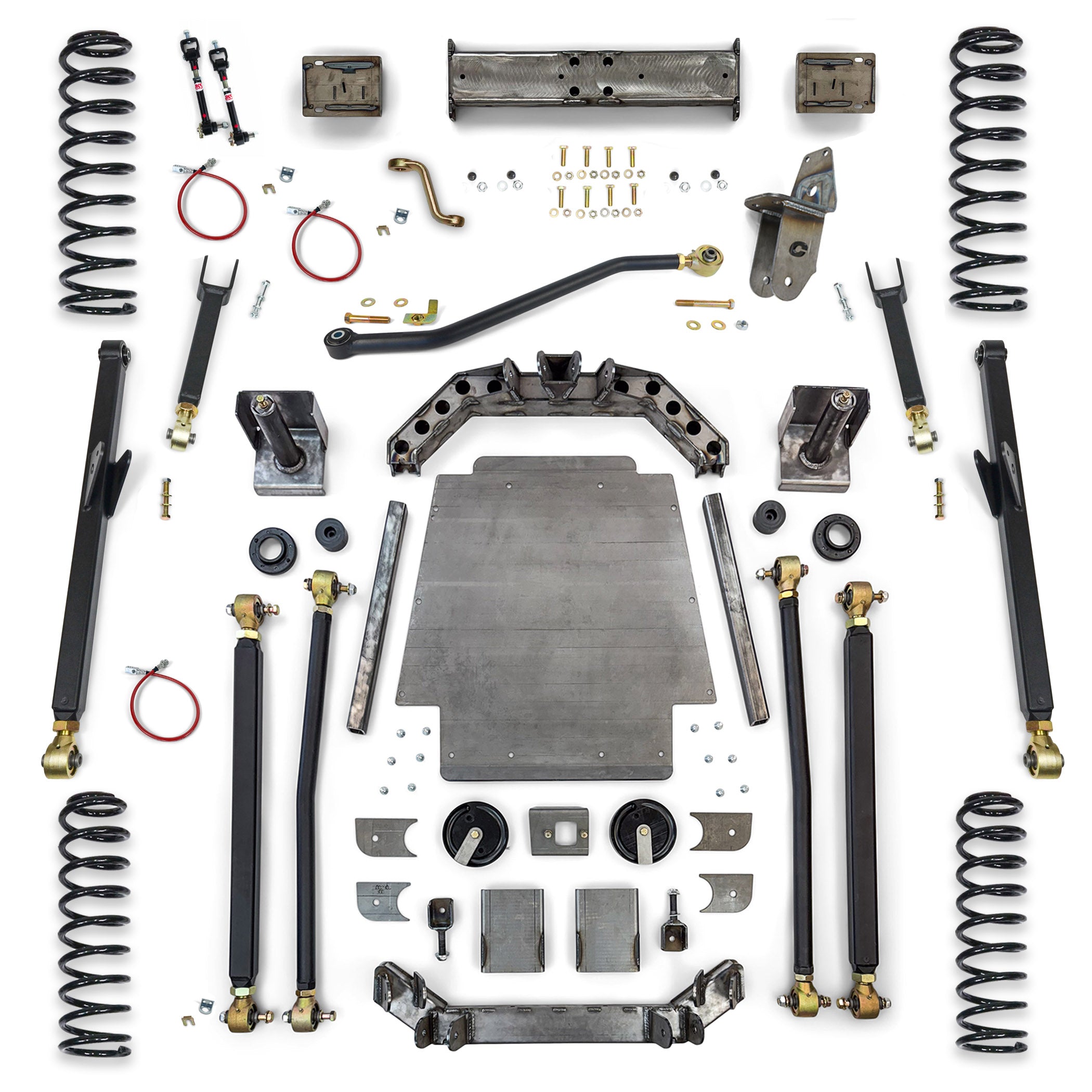 COR-3201131_13-COR Jeep Cherokee 6.5 Inch Long Arm Lift Kit W/Rear Coil Conversion 1984-2001 XJ Clayton Off Road - Image 1