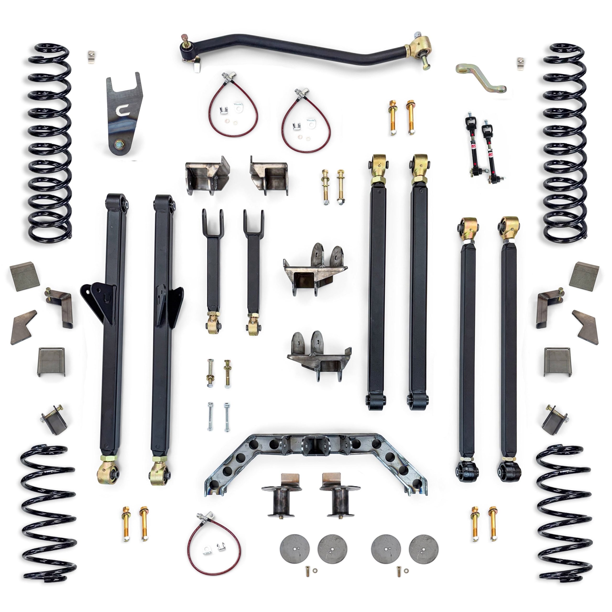 COR-3205130_1-COR Jeep Wrangler 5.5 Inch Long Arm Lift Kit W/Rear 5 Inch Stretch 1997-2006 TJ Clayton Off Road - Image 1