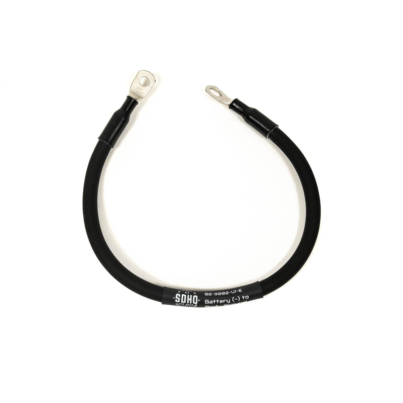 02-3002-U1-E_4-JMKL 05-23 Toyota Tacoma 6GA Negative Battery to Body 16 Inch Ground Cable SDHQ Offroad - Image 1