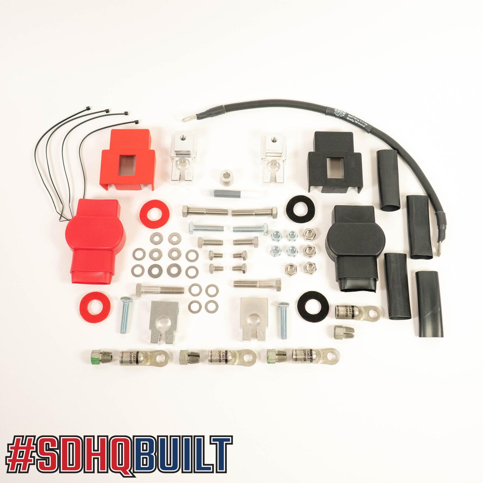 11-3003-G4-17_4-JMKL 17-19 Ford Super Duty (F250/F350/F450) SDHQ Built Billet Battery Terminal Kit SDHQ Offroad - Image 1