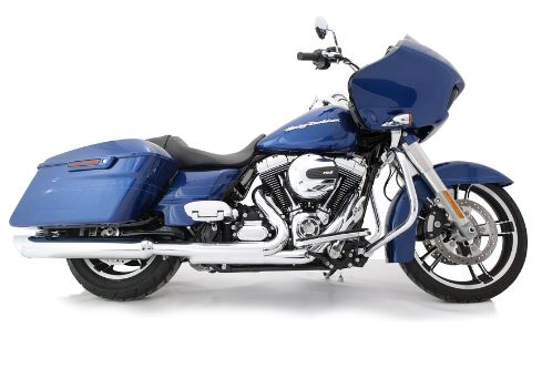 121-1293-C-Z-XNEBF 2009-Up 4.5 Inch Chrome B.A.M Stick Slip-On Mufflers Zombie Baffles (Loud) 4.5 Inch Chrome Slash Cut Tip Tab Performance - Image 1