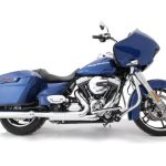 2017-Up Harley Davidson Touring Chrome B.A.M. Sticks Slip On Mufflers Exhaust Pipes with Zombie Baffles (Loud) and Chrome Slash Cut Tips Tab Performance
