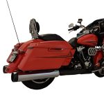 4.5 Inch Chrome B.A.M Stick Slip-On Mufflers Harley Davidson Touring 122-2503 2.50 Inch Louvered Core Baffles (Medium) 4.5 Inch Pipes 4.5 Inch Black Slash Cut Tip Tab Performance