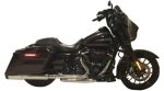 ⁦50 Cal 5 Inch Diameter Pipe Slip-On Mufflers 95-16 Harley Davidson Touring Chrome 2.5 Inch Louvered Core Baffles (Medium) None Using Stock Cut or Other Tip Tab Performance⁩ - الصورة ⁦2⁩