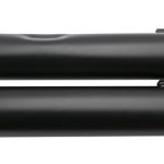 95 -16 Harley Davidson Touring Black B.A.M. Slip On Muffler Sticks Exhaust Pipes with 2.50 Inch Louvered Core Baffles (Medium) and Black Slash Cut Tips Tab Performance