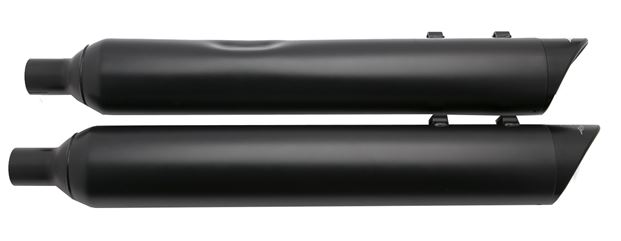 121-2294-N-Z-XNEBF 95 -16 Harley Davidson Touring Black B.A.M. Slip On Muffler Sticks Exhaust Pipes with Zombie Baffles (Loud) and No Tips Tab Performance - الصورة 1