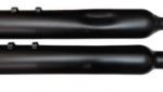 4.5 Inch B.A.M Stick Slip-On Mufflers Torched Chrome Torched Chrome Slash Cut Tip Zombie Baffles (Loud) Tab Performance