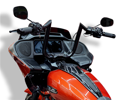 Folsom Prison Handlebars 24-Up Harley Davidson Road Glide Black 11 Inch Tab Performance