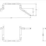 Folsom Prison Handlebars Street/Electra Glide 1996-2023 Harley Davidson Electra/Street Glide Black 12 Inch Tab Performance